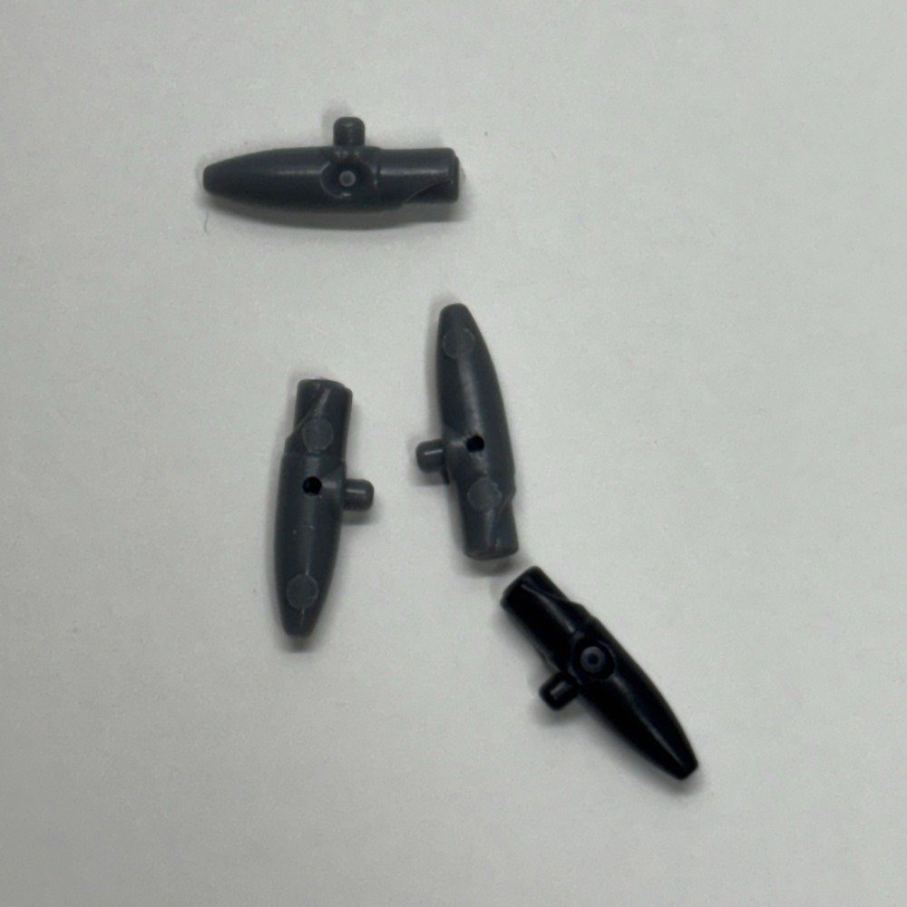 LEGO 61190e Black Gray Minifigure helmet floodlight for SW Clone Trooper Lot (4)